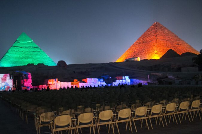 Sound and Light Show at the Pyramids x