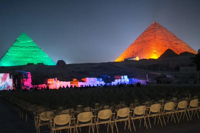 Sound and Light Show at the Pyramids x