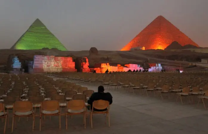 Sound and Light Show at the Pyramids x
